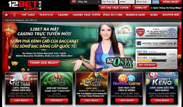 12Bet với nhiều thành tích nổi bật trong quá trình hoạt động
