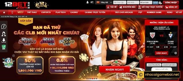 Những sản phẩm cá cược có tại nhà cái 12Bet