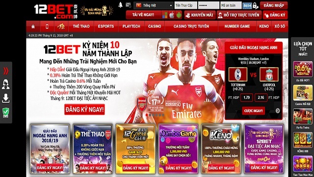 Trải nghiệm của người dùng tại nhà cái 12Bet
