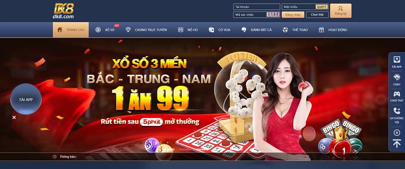 Tổng quan nhà cái DK8